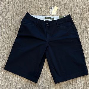 NWT Eddie Bauer Navy Bermuda Shorts